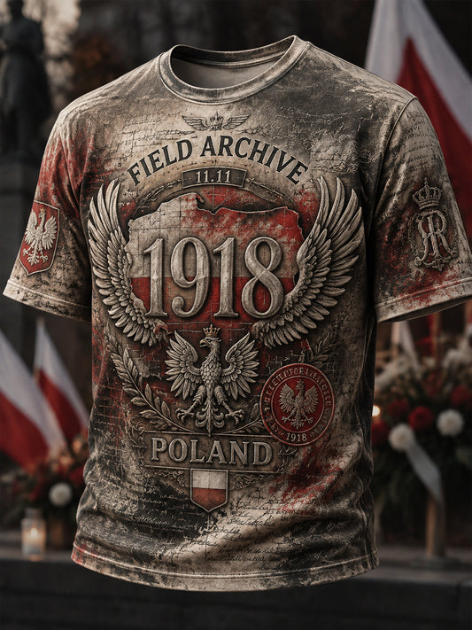 Dumna polska patriotyczna koszulka na co dzień