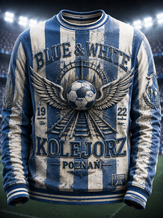 Polski fan piłki nożnej Casual Graphic Bluza