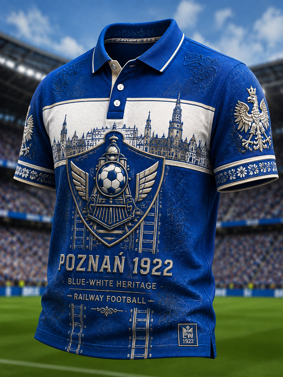 Poznański kibic piłki nożnej Vintage Polo