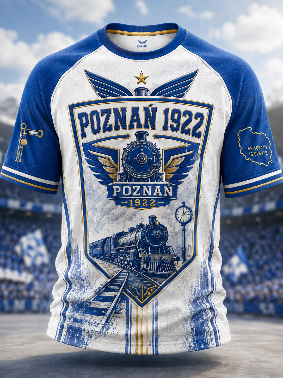 Męski polski koszulka piłkarska z krótkim rękawem