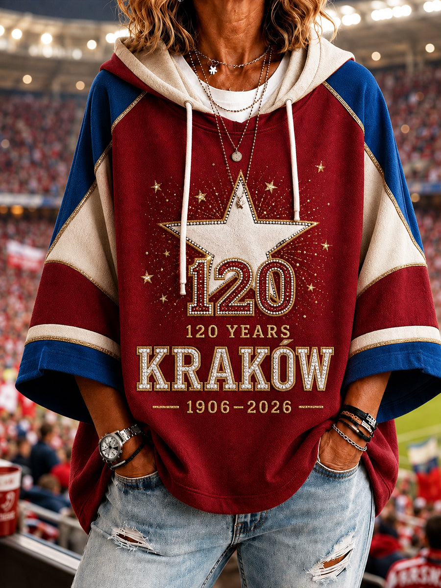 Damska bluza z kapturem dla kibica Kraków