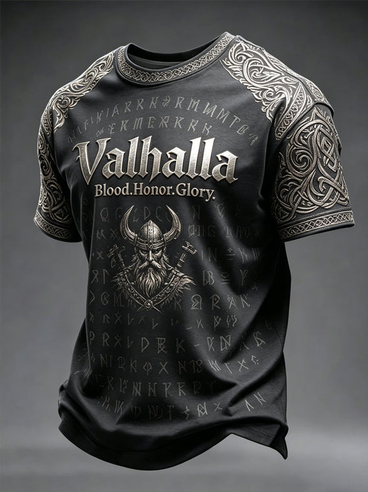 Męski T-shirt z nadrukiem Valhalla