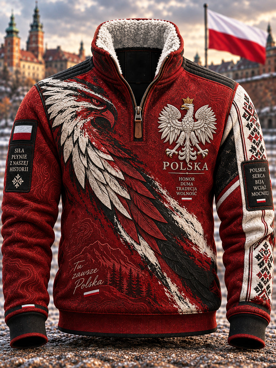 Dorywcza graficzna bluza z patriotycznym dziedzictwem