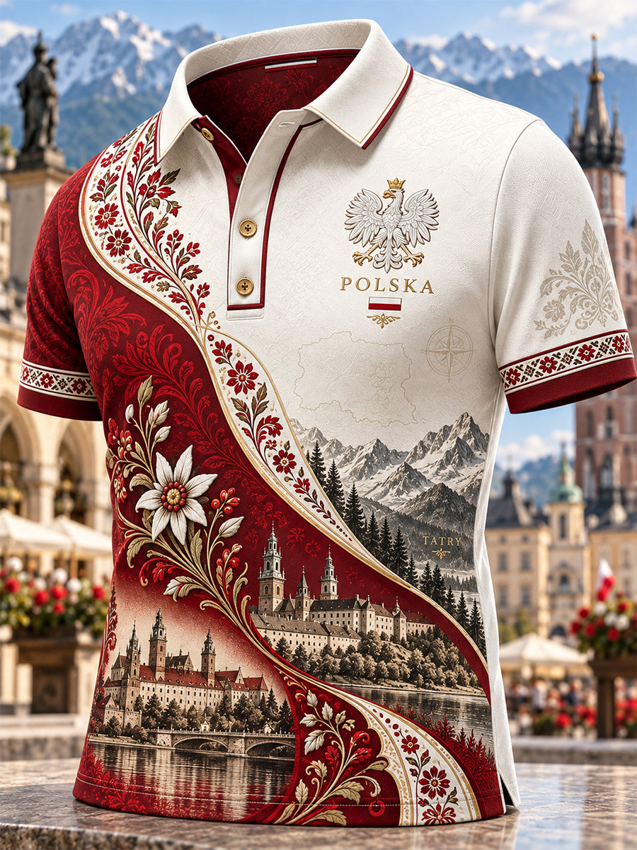 Polo męskie z polską sztuką