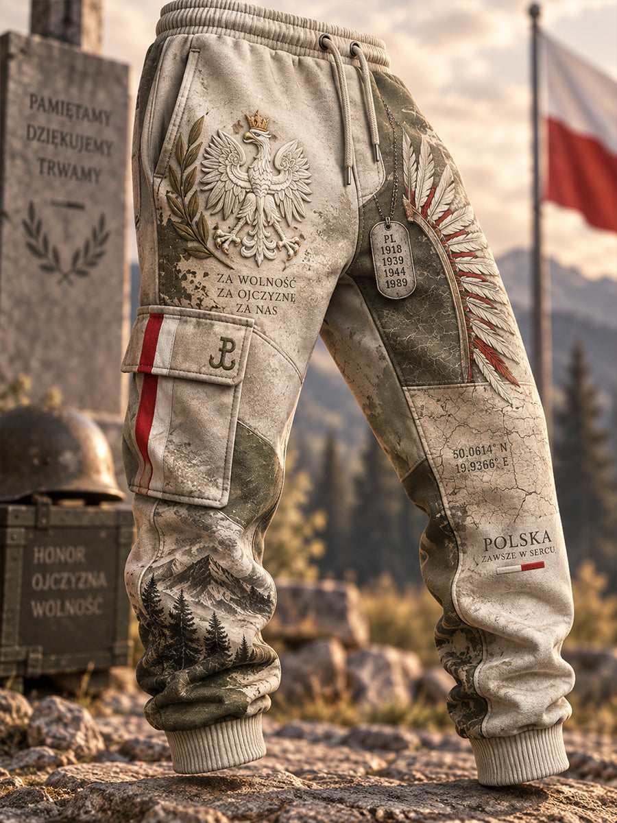 Męskie spodnie dresowe Polska Kultura Wojskowa Spodnie