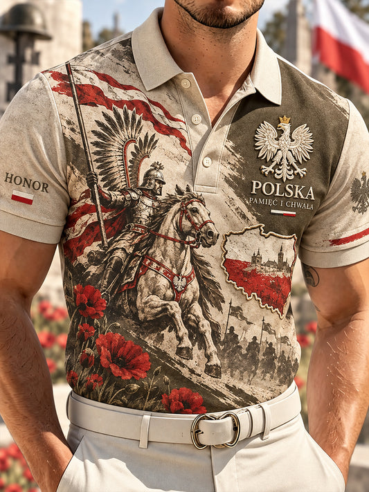 Męska koszula z krótkim rękawem Polska Kultura Wojskowa