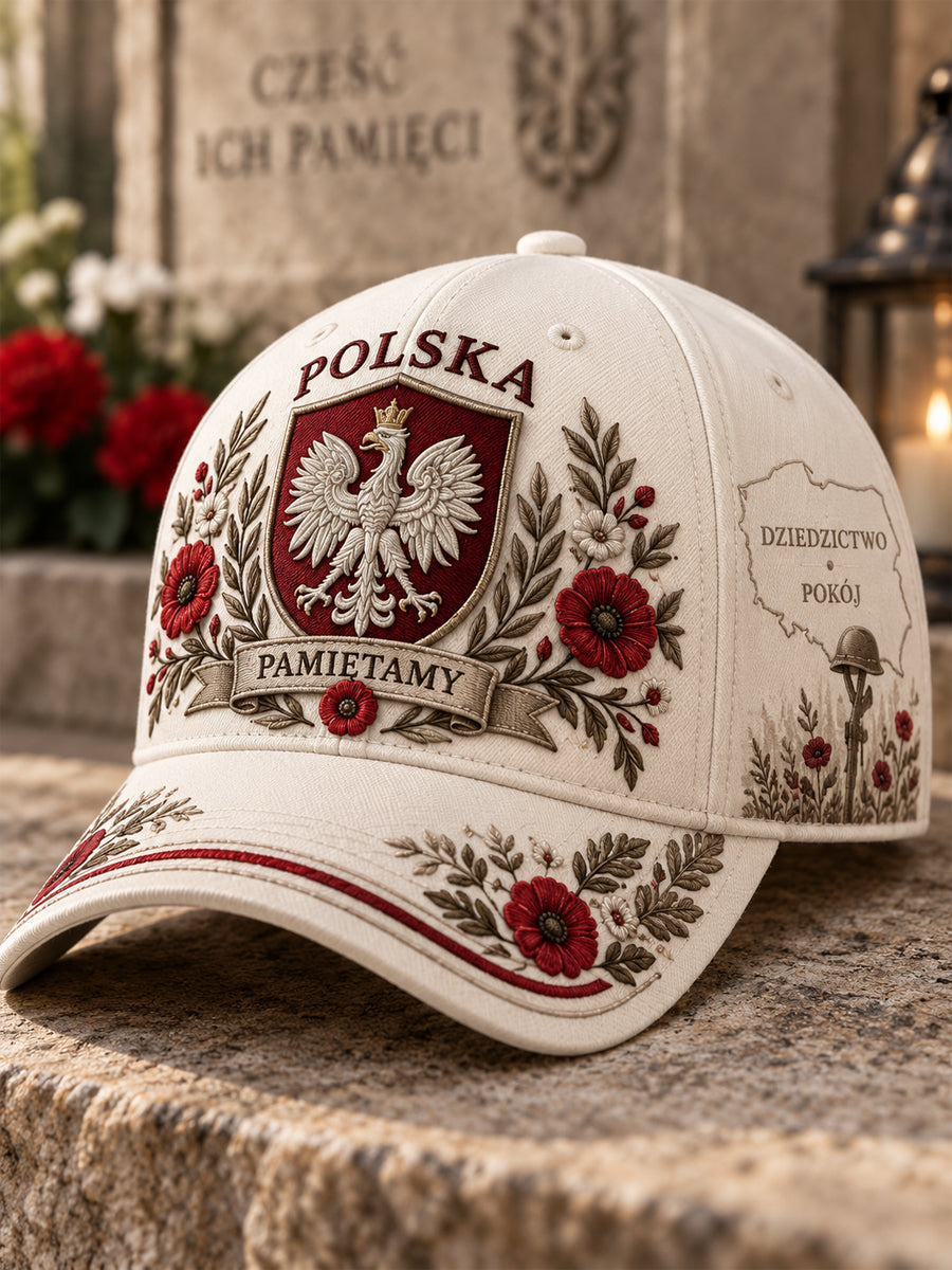 Czapka unisex z polskim pomnikiem wojskowym