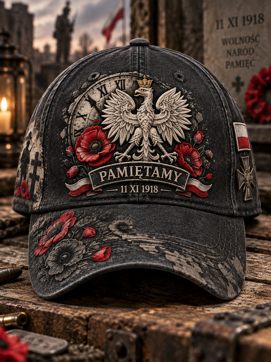 Kapelusz unisex z motywem wojskowym