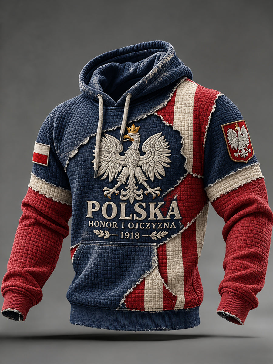 Męska kultowa bluza wojskowa w stylu oversize z opuszczonymi ramionami i kieszeniami