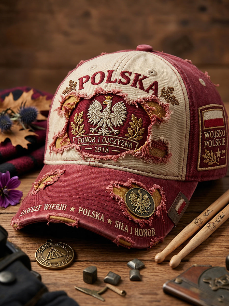 Czapka uniseks w stylu wojskowym