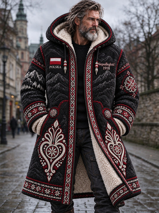Bluza męska na Dzień Niepodległości Polski z ociepleniem polarowym
